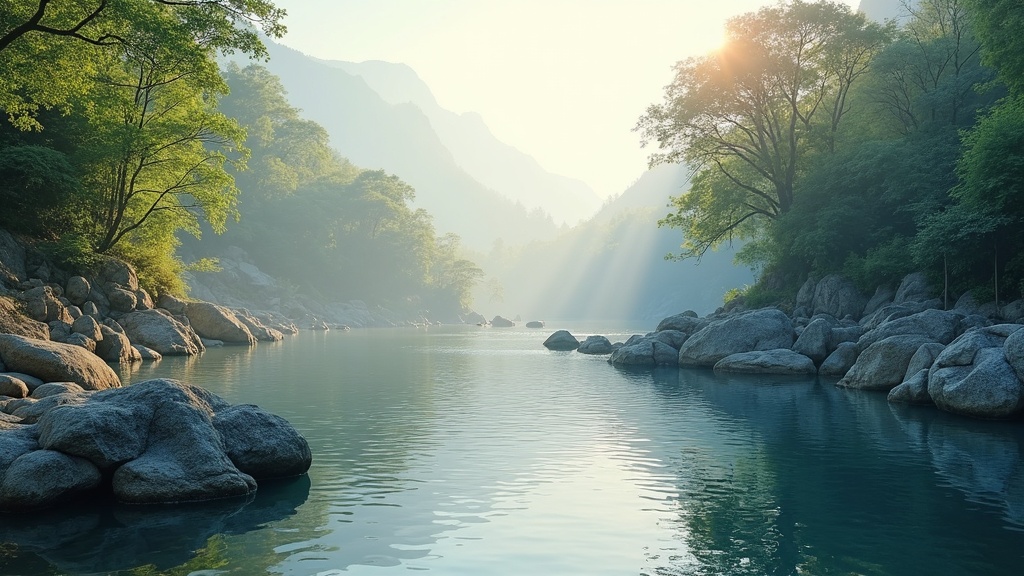 mindfulness techniques nature backdrop